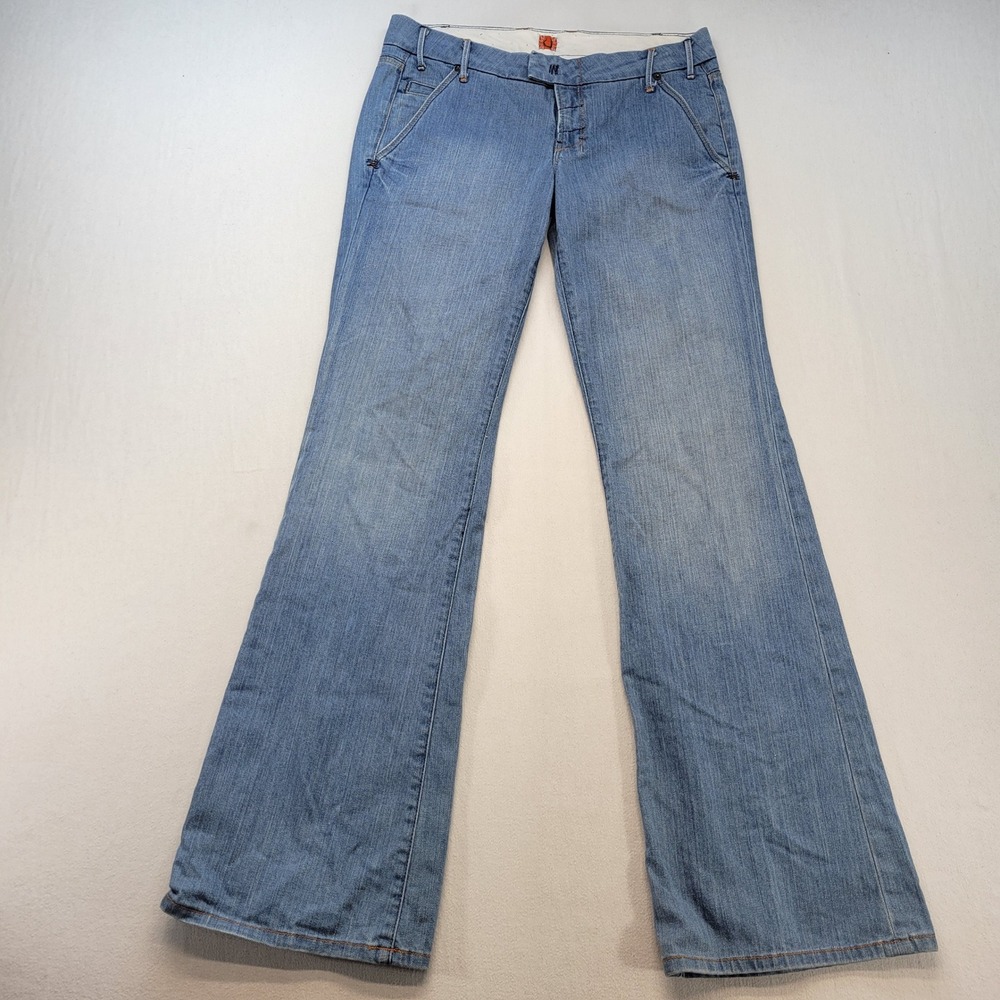 Yanuk Vinttage Y2K Jeans Womens 28 Blue Flared Bootcut Low Rise Denim